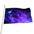 Purple Stars Nebula Galaxy Space Print Flag