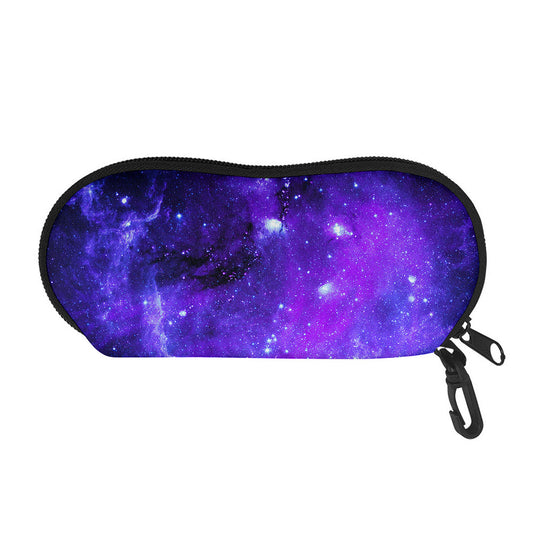 Purple Stars Nebula Galaxy Space Print Glasses Case