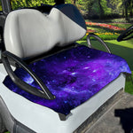 Purple Stars Nebula Galaxy Space Print Golf Cart Seat Cover