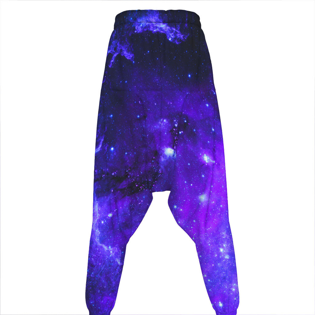 Purple Stars Nebula Galaxy Space Print Hammer Pants