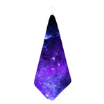 Purple Stars Nebula Galaxy Space Print Hand Towel