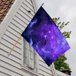 Purple Stars Nebula Galaxy Space Print House Flag