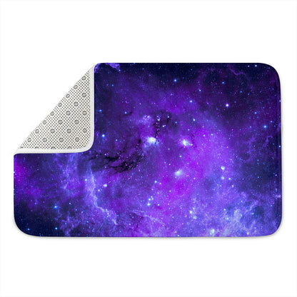 Purple Stars Nebula Galaxy Space Print Indoor Door Mat