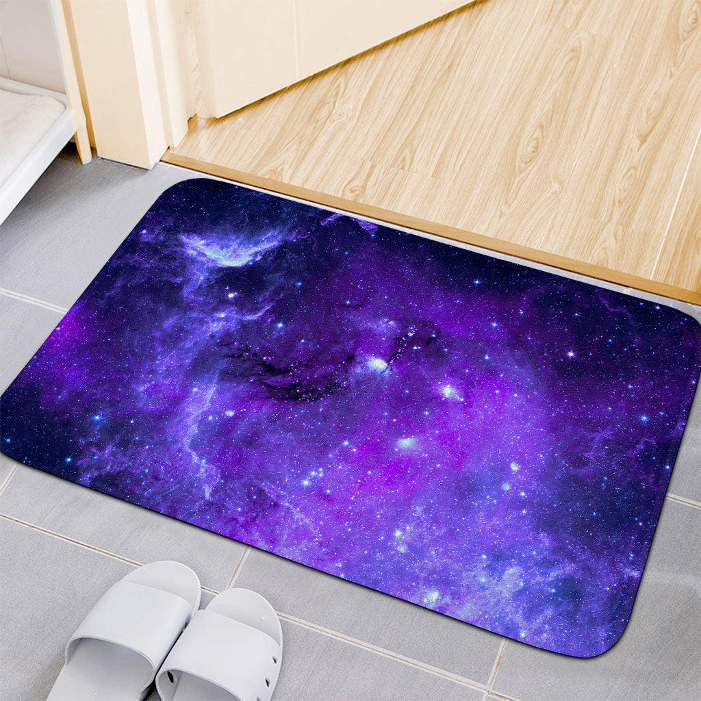 Purple Stars Nebula Galaxy Space Print Indoor Door Mat