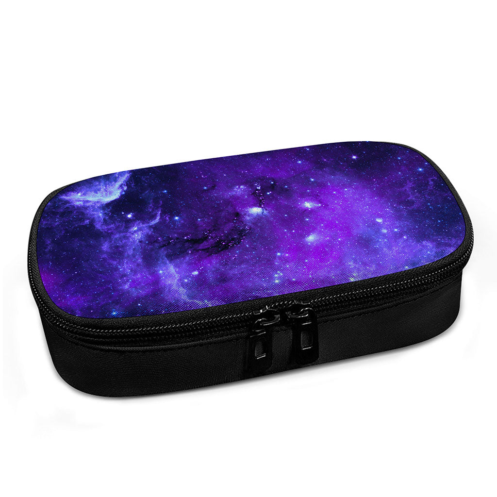 Purple Stars Nebula Galaxy Space Print Insulin Cooler Travel Case