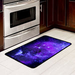 Purple Stars Nebula Galaxy Space Print Kitchen Mat