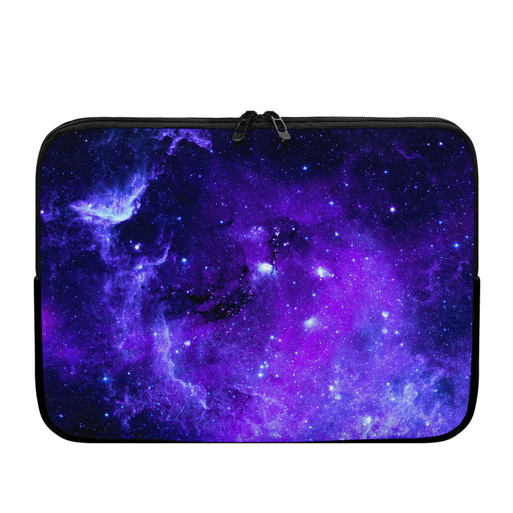 Purple Stars Nebula Galaxy Space Print Laptop Sleeve