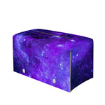 Purple Stars Nebula Galaxy Space Print Leather Tissue Box Cover