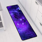 Purple Stars Nebula Galaxy Space Print Long Kitchen Mat