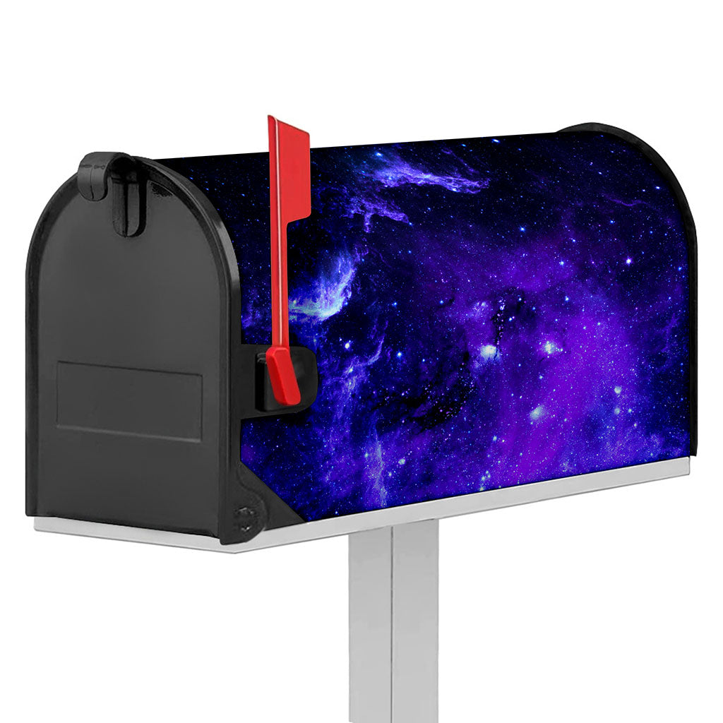 Purple Stars Nebula Galaxy Space Print Mailbox Cover