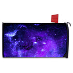 Purple Stars Nebula Galaxy Space Print Mailbox Cover