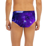 Purple Stars Nebula Galaxy Space Print Men's Briefs