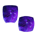 Purple Stars Nebula Galaxy Space Print Office Chair Cover