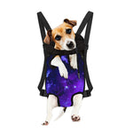 Purple Stars Nebula Galaxy Space Print Pet Carrier Backpack
