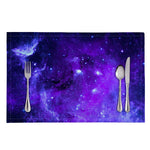 Purple Stars Nebula Galaxy Space Print Placemat