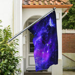 Purple Stars Nebula Galaxy Space Print Polyester Flag