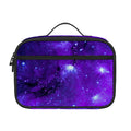 Purple Stars Nebula Galaxy Space Print Portable Lunch Bag