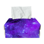Purple Stars Nebula Galaxy Space Print Rectangle Tissue Box Cover