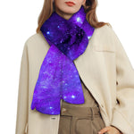 Purple Stars Nebula Galaxy Space Print Scarf