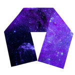 Purple Stars Nebula Galaxy Space Print Scarf