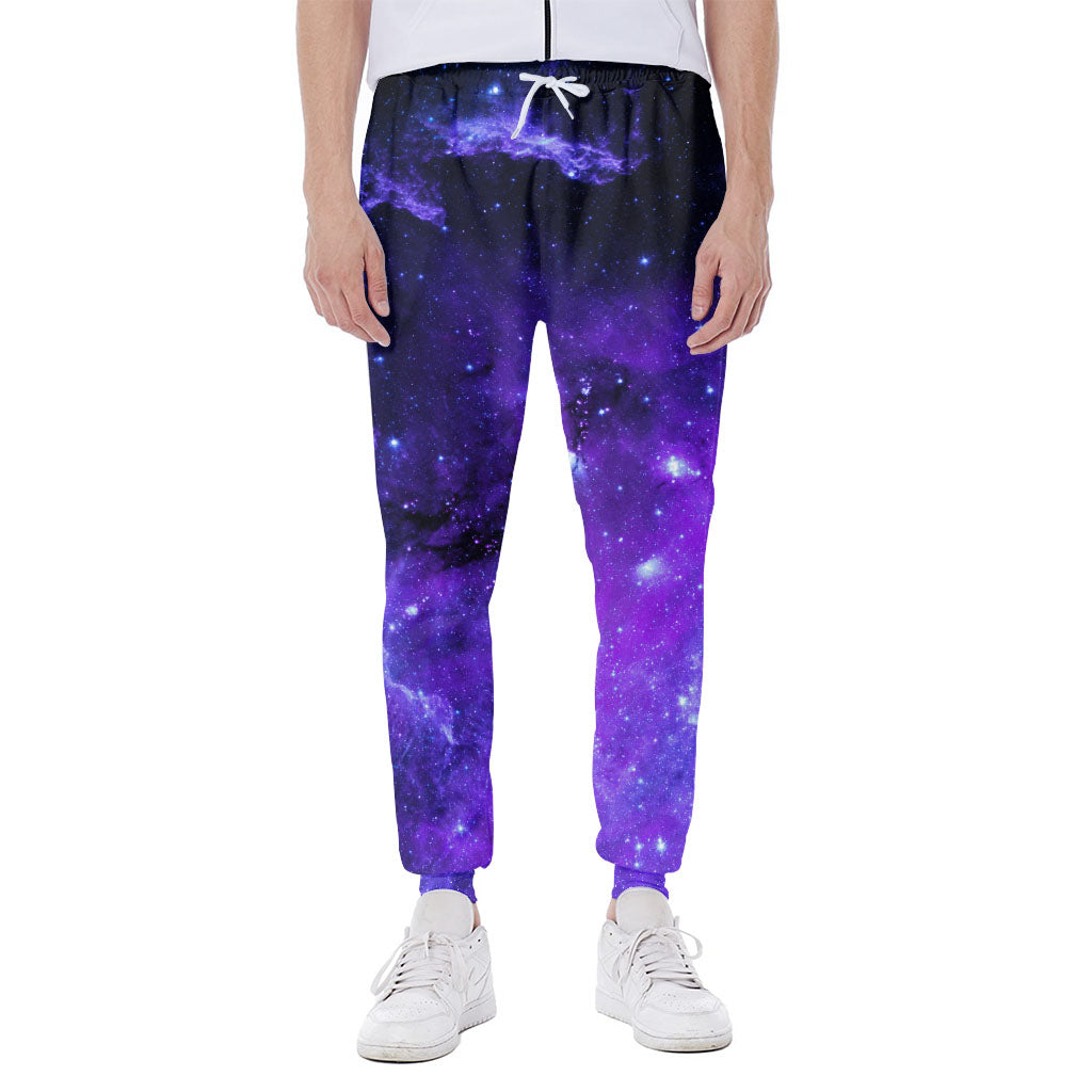 Purple Stars Nebula Galaxy Space Print Scuba Joggers