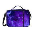 Purple Stars Nebula Galaxy Space Print Shoulder Strap Bible Bag