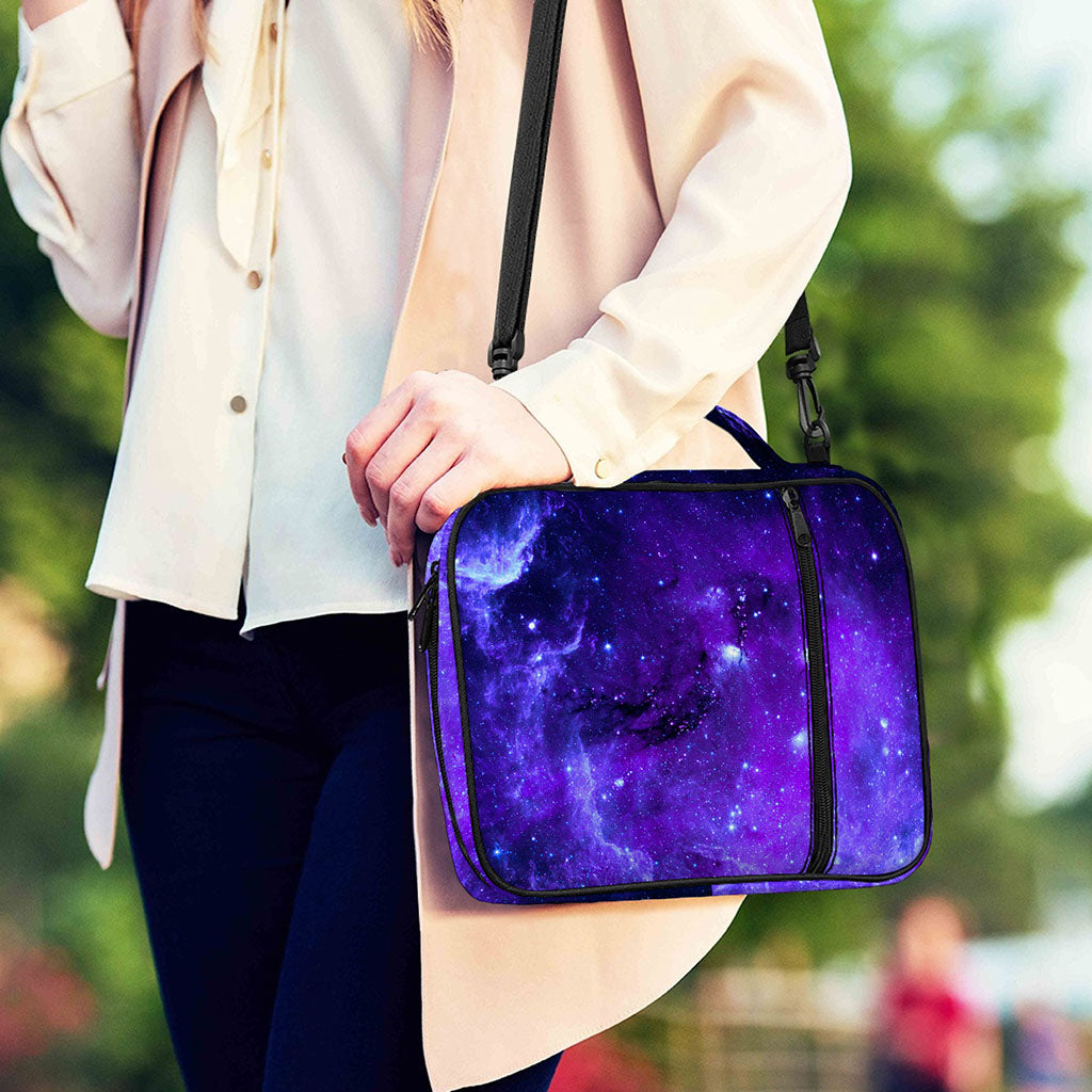 Purple Stars Nebula Galaxy Space Print Shoulder Strap Bible Bag