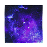Purple Stars Nebula Galaxy Space Print Silk Bandana
