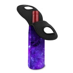 Purple Stars Nebula Galaxy Space Print Single Neoprene Wine Tote