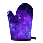 Purple Stars Nebula Galaxy Space Print Single Oven Mitt