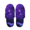 Purple Stars Nebula Galaxy Space Print Slippers