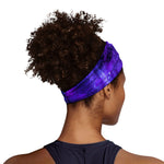 Purple Stars Nebula Galaxy Space Print Sports Headband