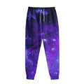 Purple Stars Nebula Galaxy Space Print Sweatpants