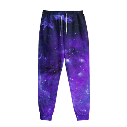 Purple Stars Nebula Galaxy Space Print Sweatpants