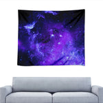Purple Stars Nebula Galaxy Space Print Tapestry