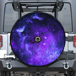 Purple Stars Nebula Galaxy Space Print Tire Cover With Camera Hole