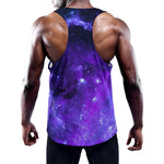 Purple Stars Nebula Galaxy Space Print Training Tank Top