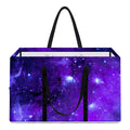 Purple Stars Nebula Galaxy Space Print Utility Tote Bag