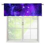 Purple Stars Nebula Galaxy Space Print Window Valance