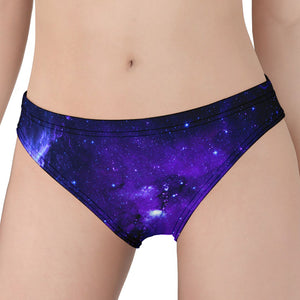 Purple Stars Nebula Galaxy Space Print Women's Panties