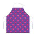 Purple Strawberry Pattern Print Adjustable Apron
