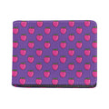 Purple Strawberry Pattern Print Bifold Wallet