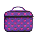 Purple Strawberry Pattern Print Briefcase Bible Bag