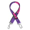 Purple Strawberry Pattern Print Dog Seat Belt