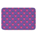 Purple Strawberry Pattern Print Indoor Door Mat