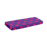 Purple Strawberry Pattern Print Piano Keyboard Cover