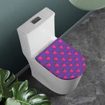 Purple Strawberry Pattern Print Toilet Lid Cover