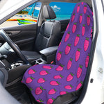 Purple Strawberry Pattern Print Waterproof Car Seat Cover