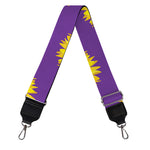 Purple Sunflower Pattern Print Bag Strap