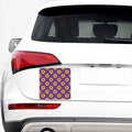 Purple Sunflower Pattern Print Car Sticker
